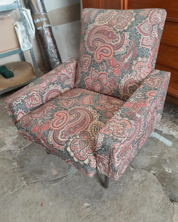 Fauteuil rockabilly avant
