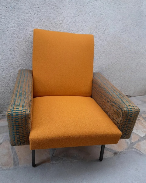 Fauteuil rockabilly face réfection complète 