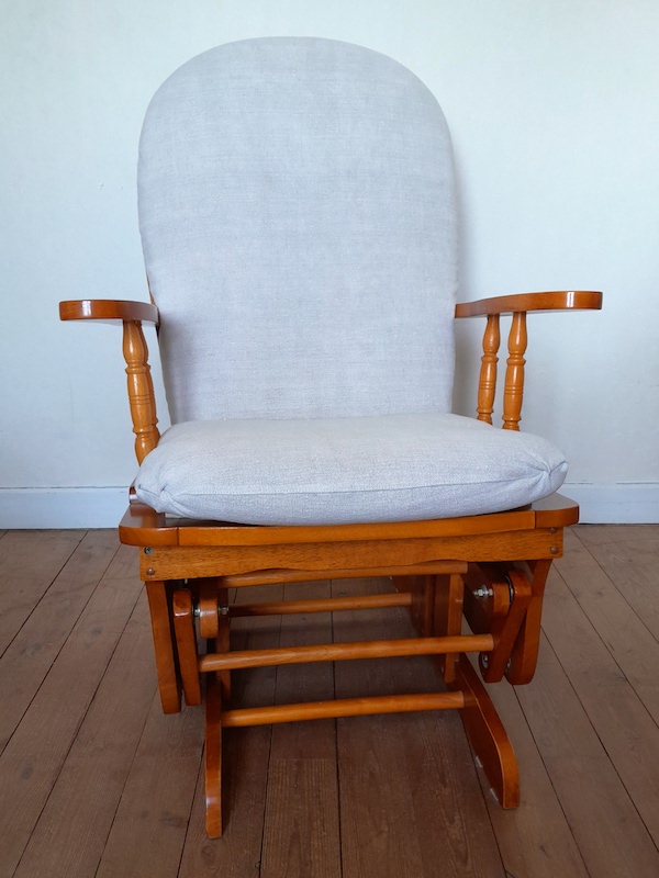 Fauteuil à bascule nouveaux coussins